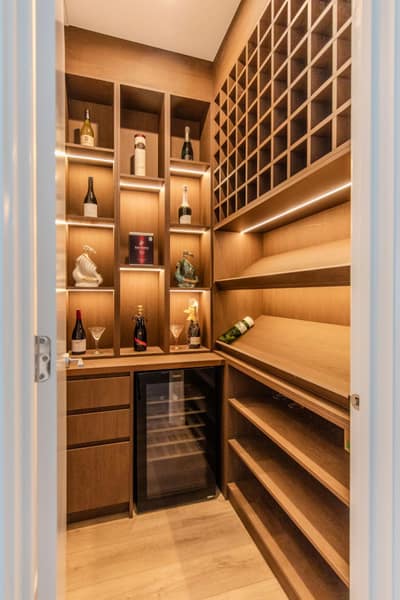 Completed HiCabinet cellar cabinetry in Glen Waverley, Melbourne
