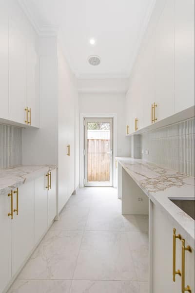 Completed HiCabinet laundry cabinetry in Surrey Hills, Melbourne