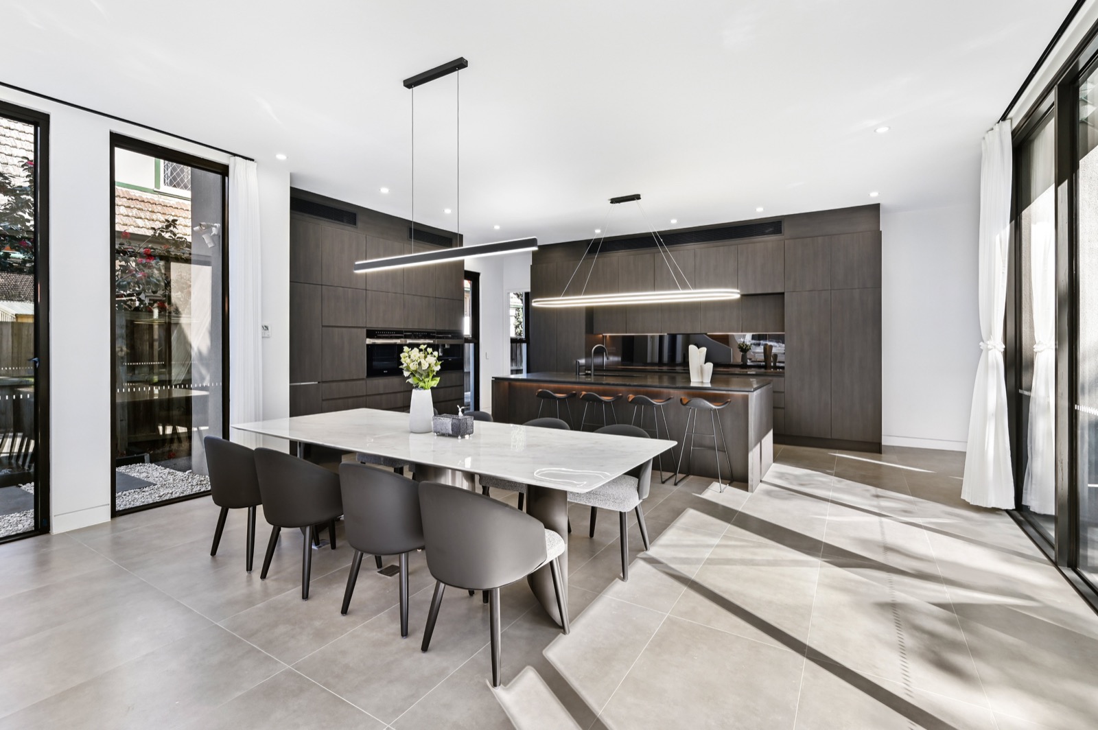 Completed HiCabinet kitchen and dining space